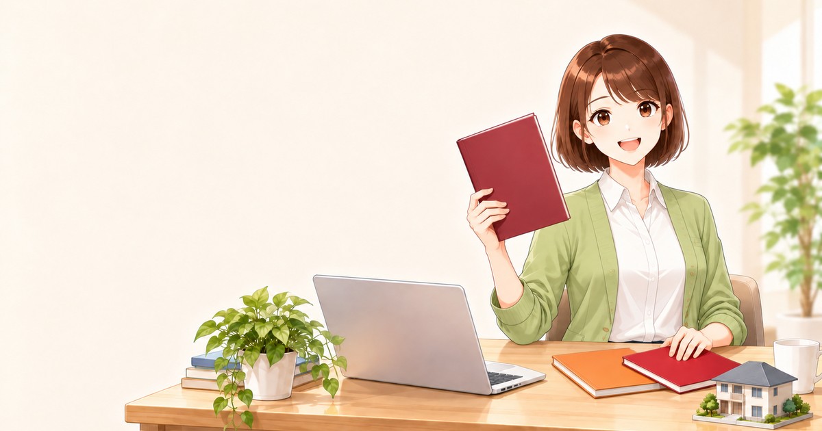 賃管の通信講座を比べる女性