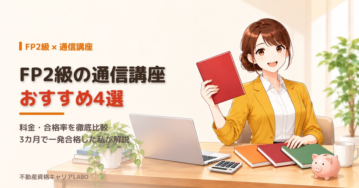 FP2級の通信講座おすすめ4選|料金・合格率を徹底比較