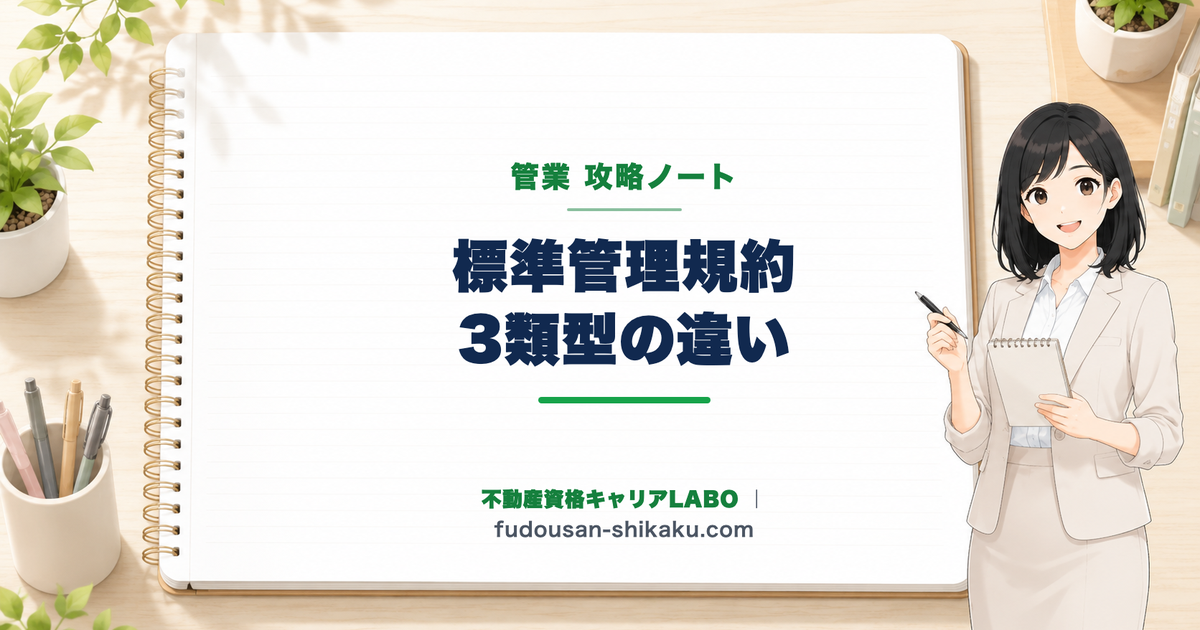 標準管理規約 3類型の違い(単棟・団地・複合用途)|管業攻略ノート