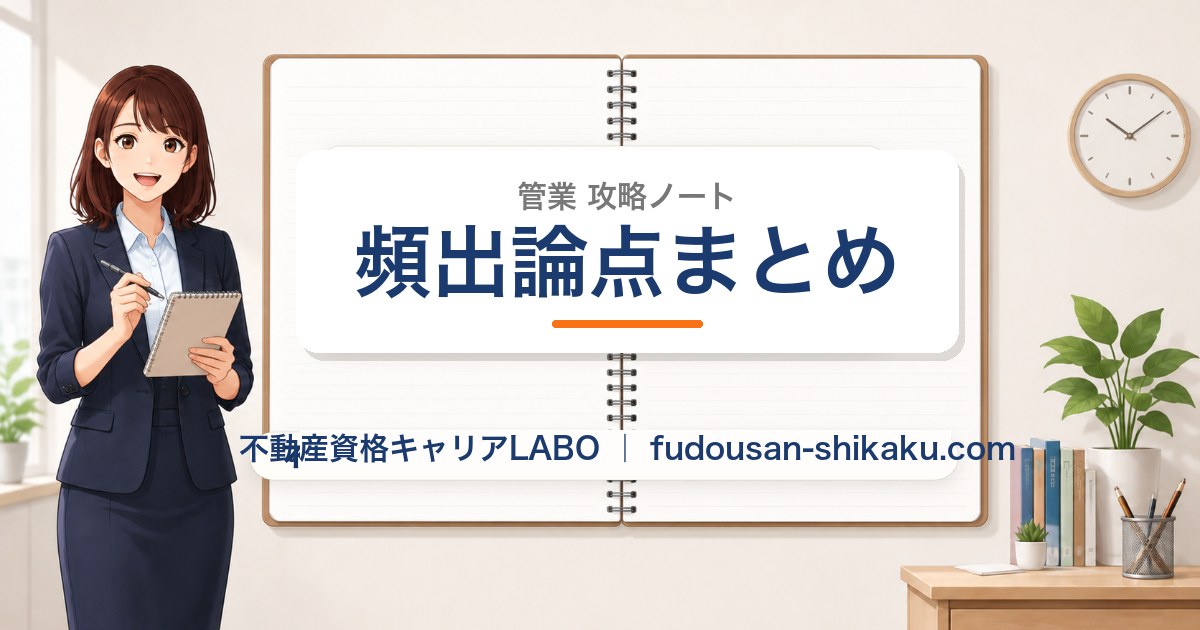 頻出論点まとめ｜管業攻略ノート