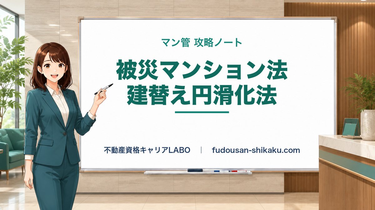 被災マンション法・マンション建替え円滑化法|マン管攻略ノート - 不動産資格キャリアLABO