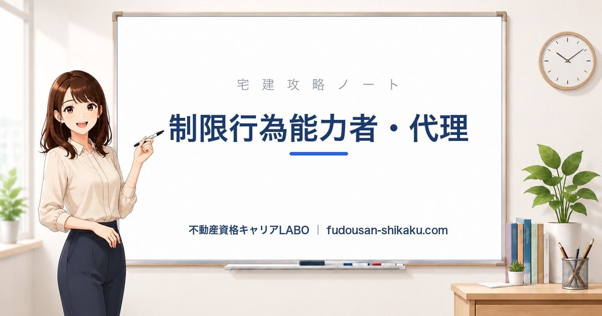 制限行為能力者・代理(無権代理・表見代理)|宅建攻略ノート