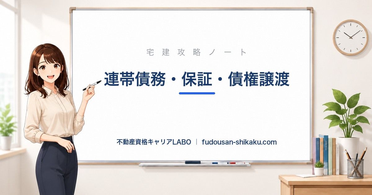 連帯債務・保証・債権譲渡（相殺・弁済）｜宅建攻略ノート