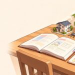 宅建の勉強をする20代の机